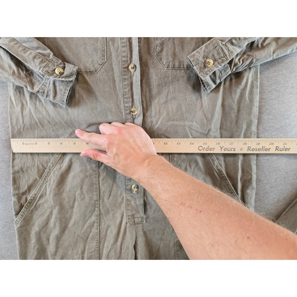 Vintage Banana Republic Safari Jumpsuit Womens S Beige Cotton Utility Boiler 80s - Picture 9 of 13
